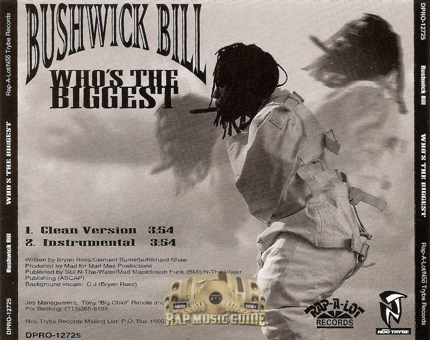 Bushwick Bill - Who’s The Biggest: Promo, Single. CD | Rap Music Guide